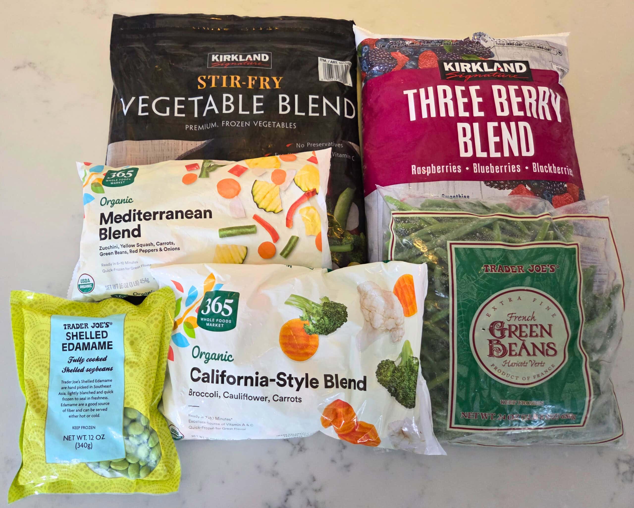 Frozen Fruits and Vegetables