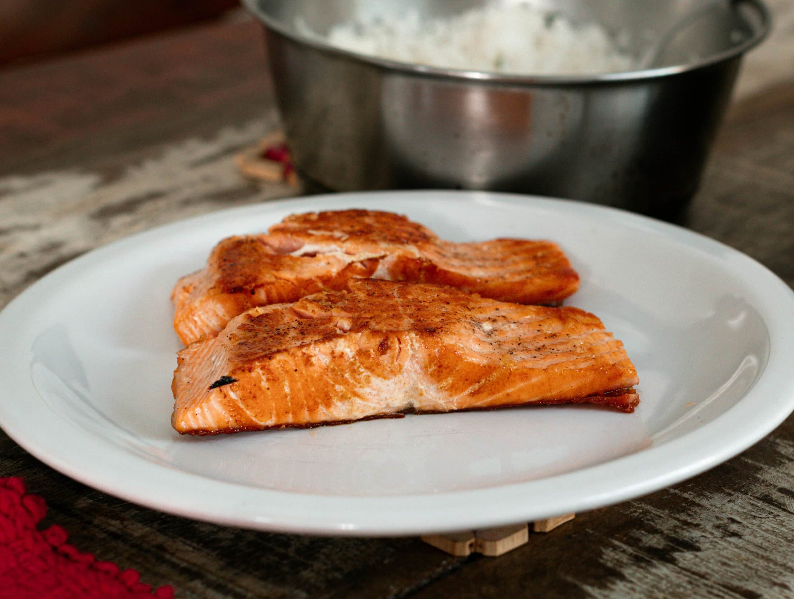 air fryer cooked salmon