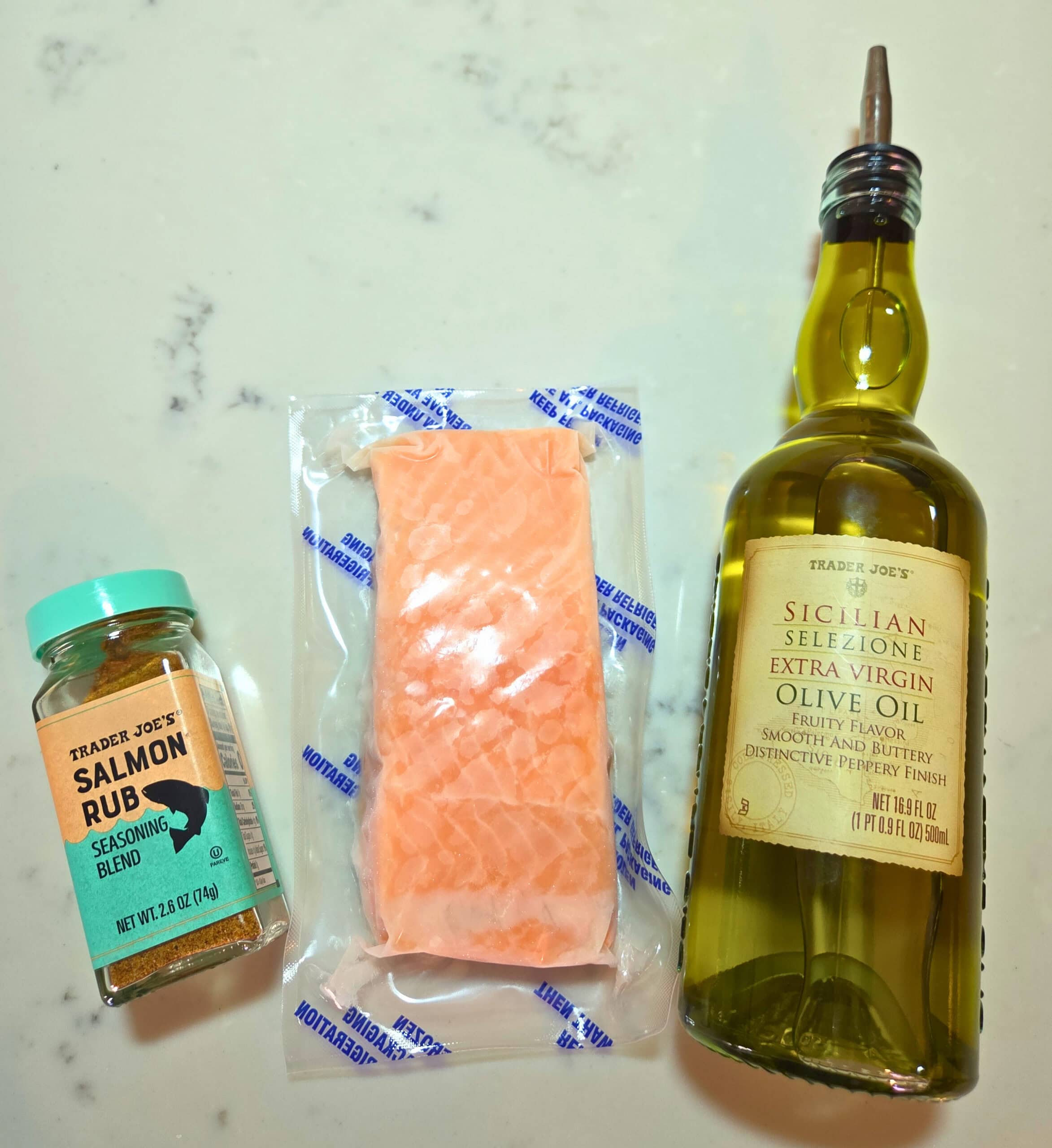 ingredients for air fryer frozen salmon