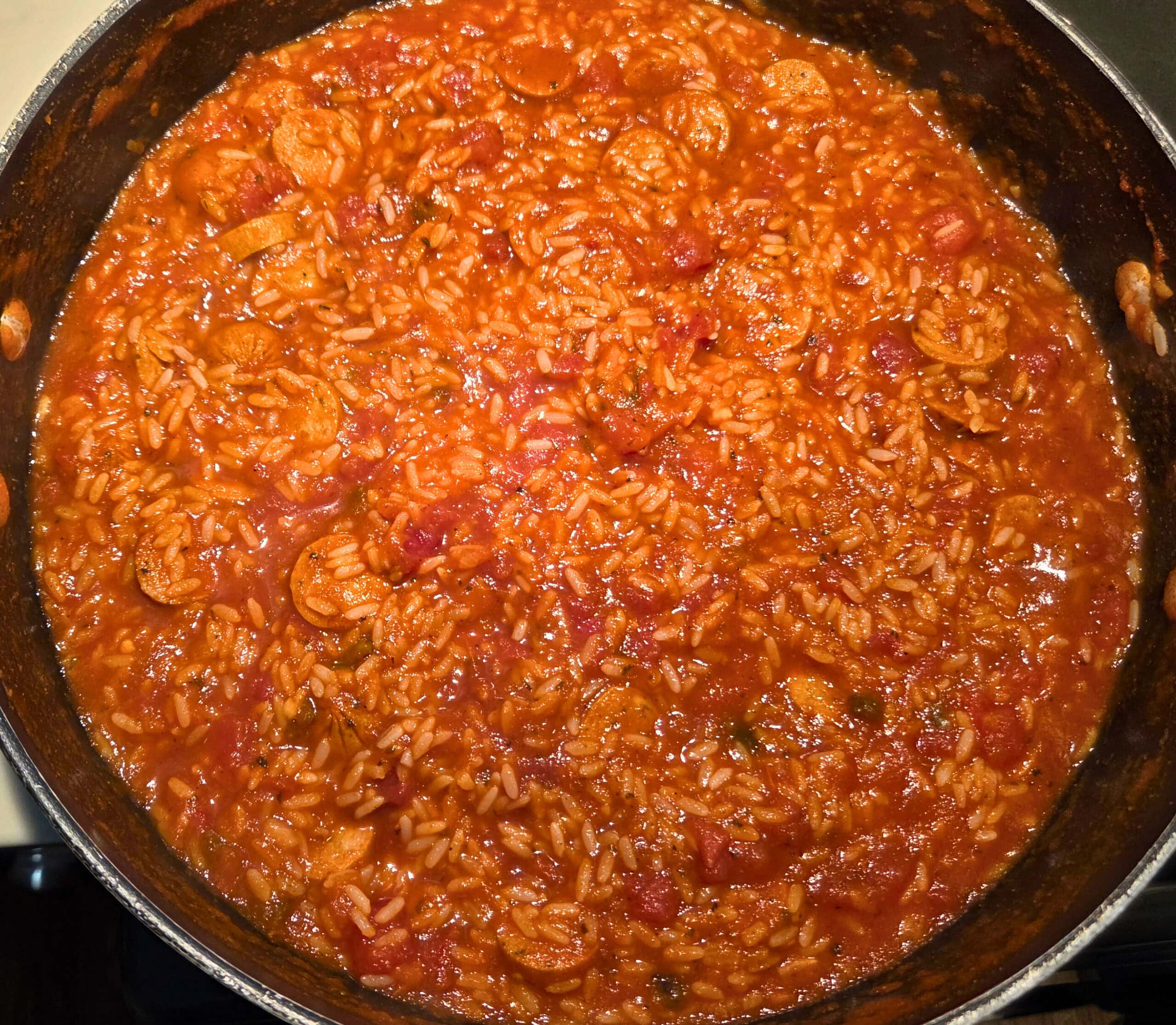 Cajun sausage and rice