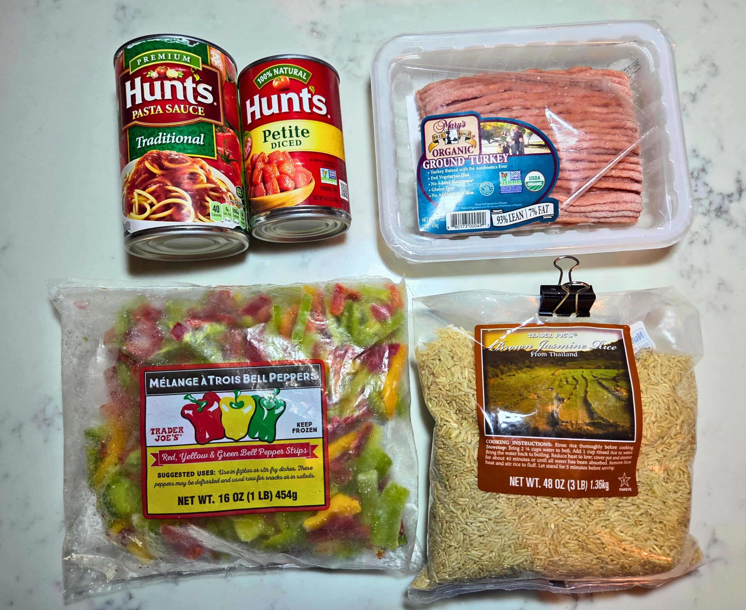 slow cooker unstuffed peppers ingredients